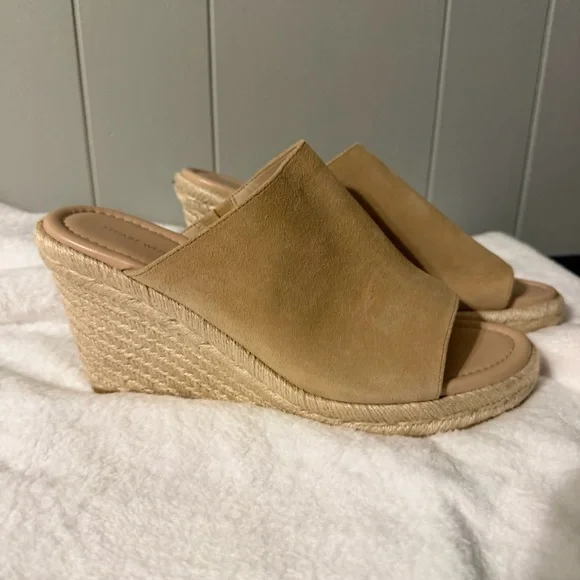 Stuart Weitzman Espadrille Wedge Sandals - Picture 1 of 9